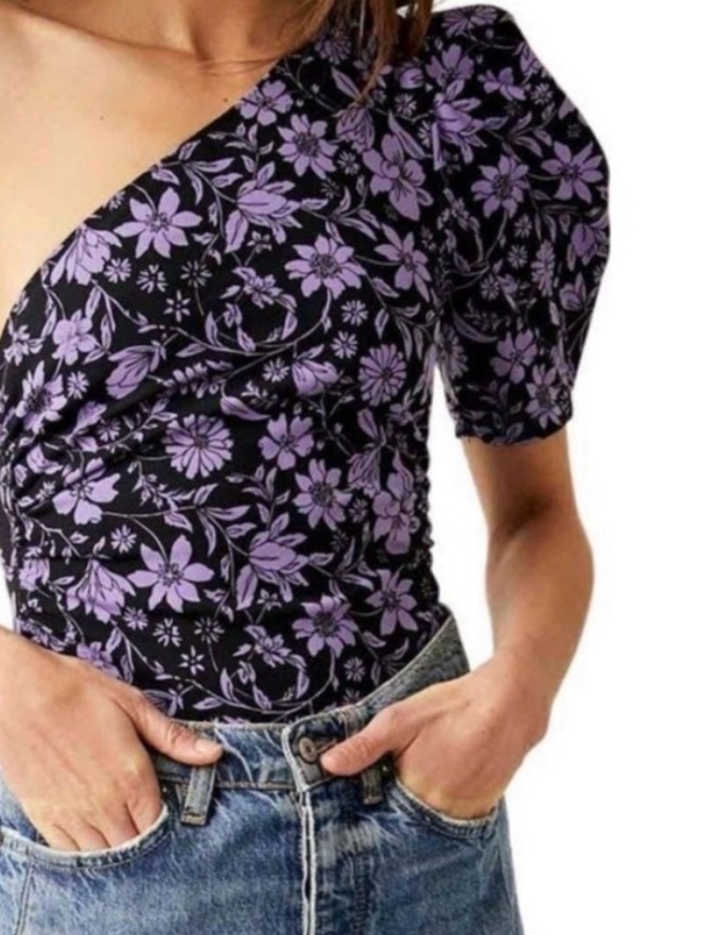 Free People One Shoulder Bodysuit
